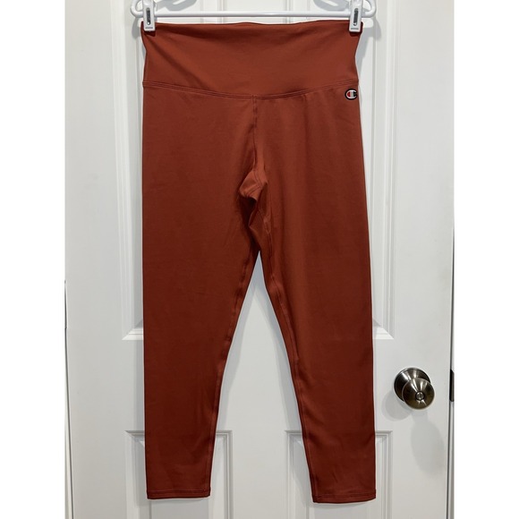 NWT Champion Rust/Salmon Colored Athletic Leggings Women's Size Large - Picture 1 of 5
